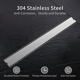 DESFAU Tile Insert Linear Shower Drain, 24-Inch Brushed Nickel Shower Floor Drain JD47032500BN6US#KL