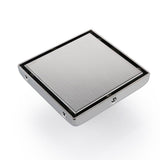 DESFAU Square Shower Drain 6-Inch, Tile Insert Square Drain JD47030900BNUS