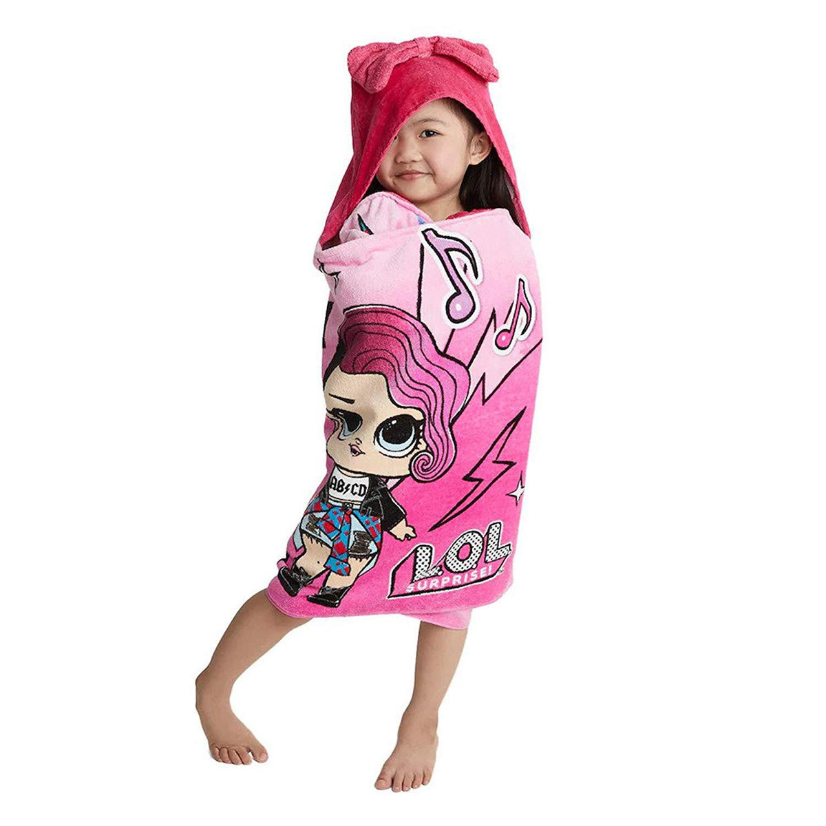 L.O.L. Surprise! Soft Cotton Hooded Bath Towel Wrap 24” x 50” Pink –  KITCHEN BATH DISTRIBUTORS