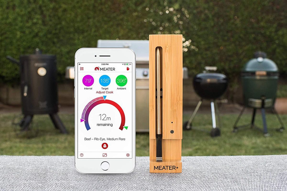 MEATER+ 165ft Long Range Smart Wireless Meat Thermometer for The Oven, Grill, Kitchen, BBQ Rotisserie with Bluetooth and WiFi Digital  Connectivity