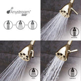 Speakman S-2252 Signature Brass Icon Anystream High Pressure Adjustable Shower Head, Polished Chrome