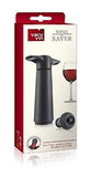 The Original Vacu Vin Wine Saver with 2 Vacuum Stoppers – Black