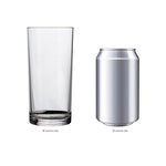 Classic 8-piece Premium Quality Plastic Tumblers | 4 each: 12-ounce and 16-ounce Clear