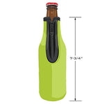 Beer Bottle Sleeves - Set of 6 (Classic) Bottle Sleeves - Extra Thick Neoprene with Stitched Fabric Edges with Bonus Bottle Opener