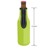 Beer Bottle Sleeves - Set of 6 (Classic) Bottle Sleeves - Extra Thick Neoprene with Stitched Fabric Edges with Bonus Bottle Opener