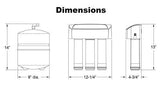 Whirlpool WHEERF Reverse Osmosis Replacement Pre/Post Water Filters (Fits Systems WHAROS5, WHAPSRO & WHER25)