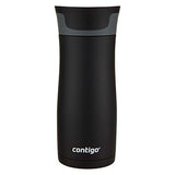 Contigo AUTOSEAL West Loop Vaccuum-Insulated Stainless Steel Travel Mug, 16 oz, Stainless Steel/Monaco Blue, 2-Pack