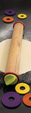Joseph Joseph 20085 Adjustable Rolling Pin with Removable Rings, Multicolored