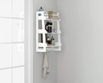 UTEX 3 Tier Bathroom Shelf Wall Mounted with Towel Hooks, Bathroom Organizer Shelf Over The Toilet (White)