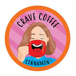 Crave Coffee Flavored Coffee Variety Pack, Compatible with 2.0 K-Cup Brewers, 100 Count