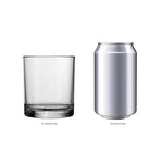 Classic 8-piece Premium Quality Plastic Tumblers | 4 each: 12-ounce and 16-ounce Clear