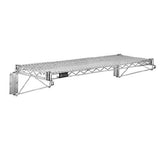 Chrome Wire Wall Mount Shelf 14 x 48 - NSF - Commercial