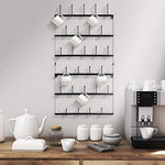 Sorbus Mug Rack Cup Holder - Wall Mounted Home Storage Mug Hooks with 5-Tier Display Organizer