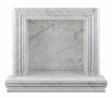 Italian Carrara White Marble Hand-Made Polished Shampoo Niche / Shelf - SMALL