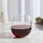ELOHAS Stemless 12-Piece Wine Glass Party Set for Red and White Wines