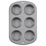 Wilton Recipe Right Non-Stick 6 Cup Jumbo Muffin Pan, Multipack of 2
