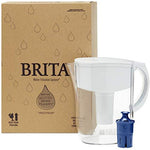 Brita Large 10 Cup Water Filter Pitcher with 1 Standard Filter, BPA Free – Everyday, White