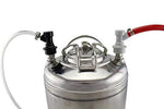 PERA 2 Pair Ball Lock MFL Beer Keg Disconnect Set with Swivel Nuts (2) 5/16 Gas, 1/4 Liquid Barbed