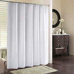 JRing Shower Curtain Polyester Fabric Waterproof Machine Washable with 12 Hooks 72x72 Inch