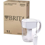 Brita Large 10 Cup Water Filter Pitcher with 1 Standard Filter, BPA Free – Everyday, White