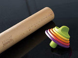 Joseph Joseph 20085 Adjustable Rolling Pin with Removable Rings, Multicolored