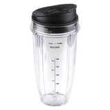 BLEND PRO Replacement Nutri Ninja 24 oz Cup with Sip & Seal Lid - For Blender BL450 BL454 Auto-iQ BL480 BL481 BL482 BL687 (2-Pack)