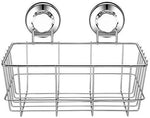 iPEGTOP Suction Cup Deep Shower Caddy Bath Organizer Basket for Large Shampoo Shower Gel Holder Kitchen Bathroom Storage - Rustproof Stainless Steel, 2 Pack