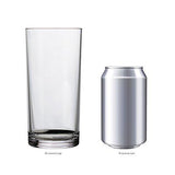 Classic 8-piece Premium Quality Plastic Tumblers | 4 each: 12-ounce and 16-ounce Clear