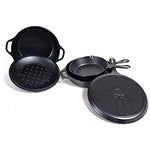 Lodge 10.5 Inch Cast Iron Griddle. Pre-seasoned Round Cast Iron Pan Perfect for Pancakes, Pizzas, and Quesadillas.