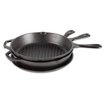 Lodge 10.5 Inch Cast Iron Griddle. Pre-seasoned Round Cast Iron Pan Perfect for Pancakes, Pizzas, and Quesadillas.