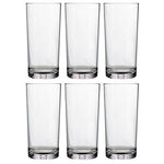 Classic 8-piece Premium Quality Plastic Tumblers | 4 each: 12-ounce and 16-ounce Clear