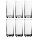 Classic 8-piece Premium Quality Plastic Tumblers | 4 each: 12-ounce and 16-ounce Clear