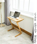 Sofa Table TV Tray NNEWVANTE End Table Laptop Desk Side Table Snack Tray for Bedside