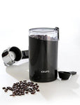 KRUPS F203 Electric Spice and Coffee Grinder with Stainless Steel Blades, 3 oz / 85 g’, Black