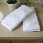 Bath Linens for Home, Office, and Gifts. Hotel Collection 100% USA Made Organic Cotton 2-Piece Wash Cloth Set - White - 13"X13" Super Absorbent