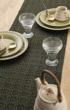 Solino Home 100% Pure Linen Checks Table Runner – Natural & White Check Table Runner – 14 x 72 Inch Runner for Dinner, Indoor and Outdoor Use