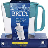 Brita Small 5 Cup Water Filter Pitcher with 1 Standard Filter, BPA Free – Metro, White