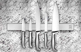 Wall Mounted Knife Holder | Magnetic Stainless Steel Block | 12 inches | Perfect for the Contemporary Kitchen