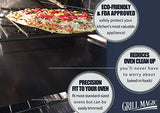 Non-Stick Heavy Duty Oven Liners(3-Piece Set)-Thick,Heat Resistant Fiberglass Mat-Easy to Clean-Reduce Spills, Stuck Foods and Clean Up-Kitchen Friendly Cooking Accessory,FDA Approved by Grill Magic