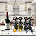 Sorbus 3-Tier Stackable Wine Rack - Classic Style Wine Racks for Bottles - Perfect for Bar, Wine Cellar, Basement, Cabinet, Pantry, etc - Hold 12 Bottles, Metal (Silver)