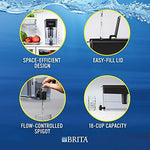 Brita Extra Large 18 Cup Filtered Water Dispenser with 1 Longlast Filter, Reduces Lead, BPA Free – Ultramax, Jet Black