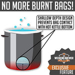 Extra Large (26" x 22") Reusable Drawstring Straining Brew in a Bag