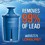 Brita Extra Large 18 Cup Filtered Water Dispenser with 1 Longlast Filter, Reduces Lead, BPA Free – Ultramax, Jet Black