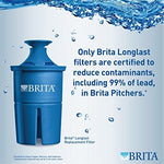 Brita Extra Large 18 Cup Filtered Water Dispenser with 1 Longlast Filter, Reduces Lead, BPA Free – Ultramax, Jet Black