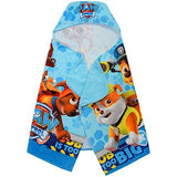 Franco Kids Bath and Beach Soft Cotton Terry Hooded Towel Wrap, 24” x 50”, Paw Patrol Blue