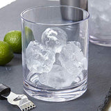 Classic 8-piece Premium Quality Plastic Tumblers | 4 each: 12-ounce and 16-ounce Clear