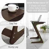 Sofa Table TV Tray NNEWVANTE End Table Laptop Desk Side Table Snack Tray for Bedside