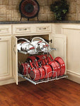 Rev-A-Shelf - 5CW2-2122-CR - 21 in. Pull-Out 2-Tier Base Cabinet Cookware Organizer