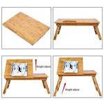 Laptop Desk Nnewvante Table Adjustable 100% Bamboo Foldable Breakfast Serving Bed Tray FBA_BWZ-ZS1