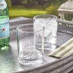 Classic 8-piece Premium Quality Plastic Tumblers | 4 each: 12-ounce and 16-ounce Clear